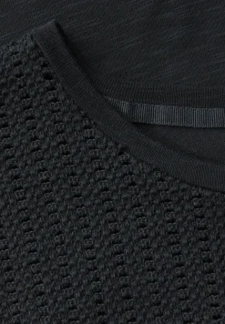T-shirt avec détails en dentelle