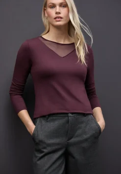 T-shirt avec détails en mesh