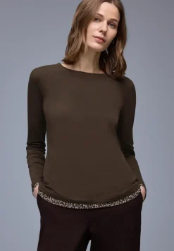 T-shirt avec détails léopard