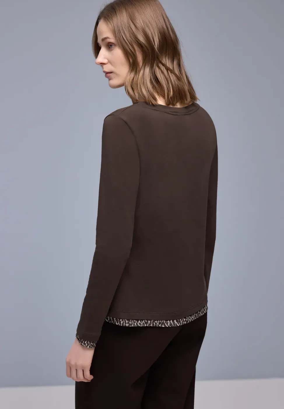 T-shirt avec détails léopard