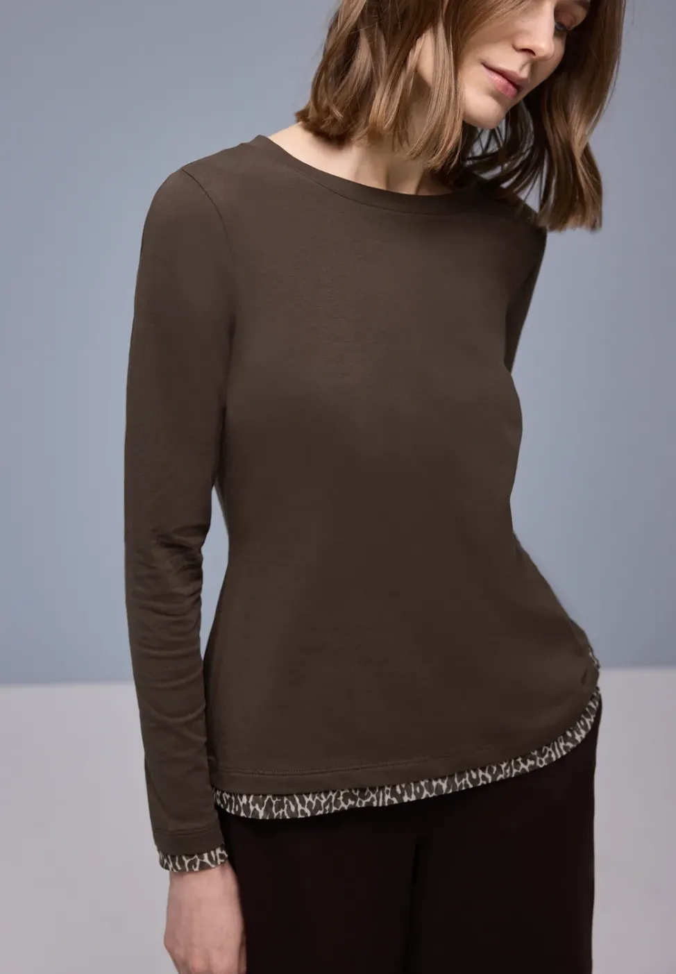 T-shirt avec détails léopard