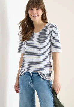 T-shirt avec encolure arrondie en V