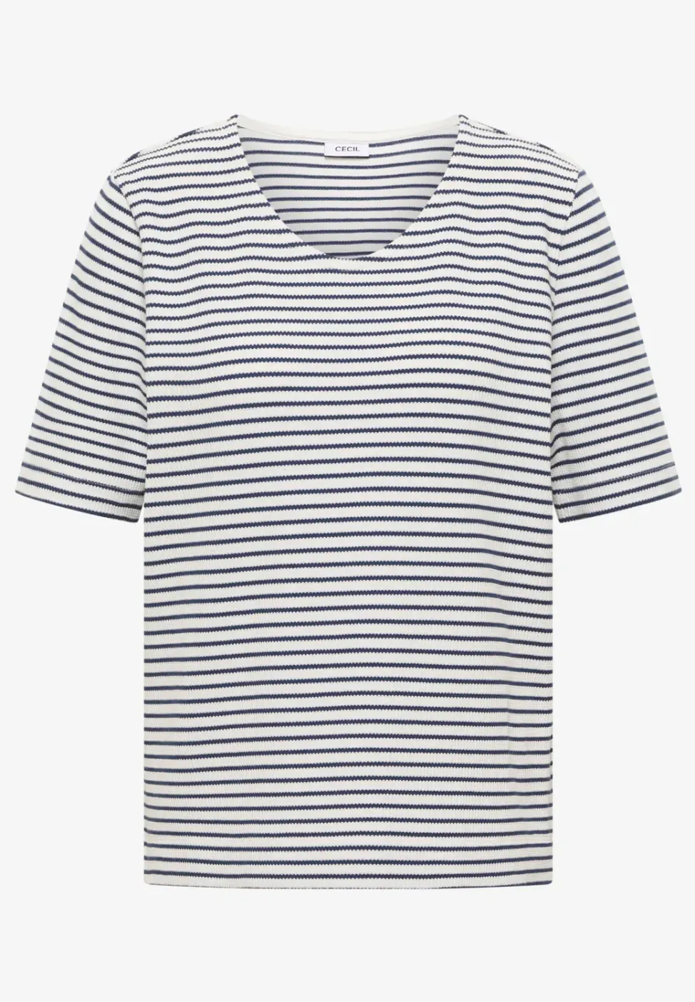 T-shirt avec encolure arrondie en V