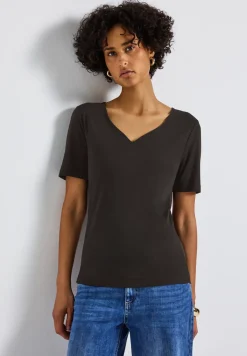 T-shirt avec encolure en cœur