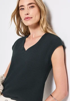T-shirt avec encolure en cœur