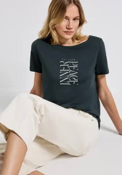 T-shirt avec impression de mots