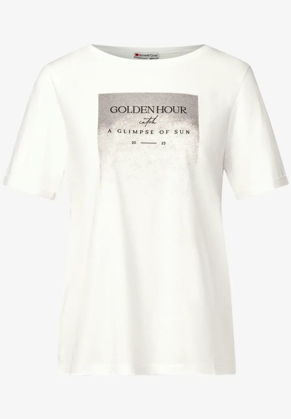 T-shirt avec imprimé chatoyant