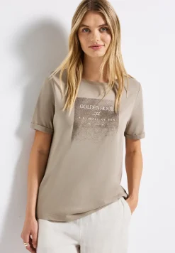 T-shirt avec imprimé chatoyant