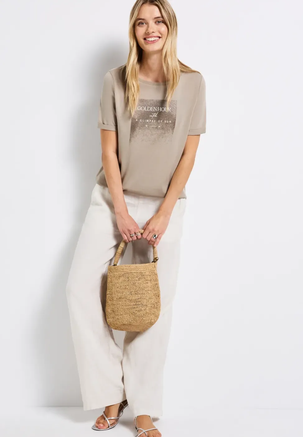 T-shirt avec imprimé chatoyant