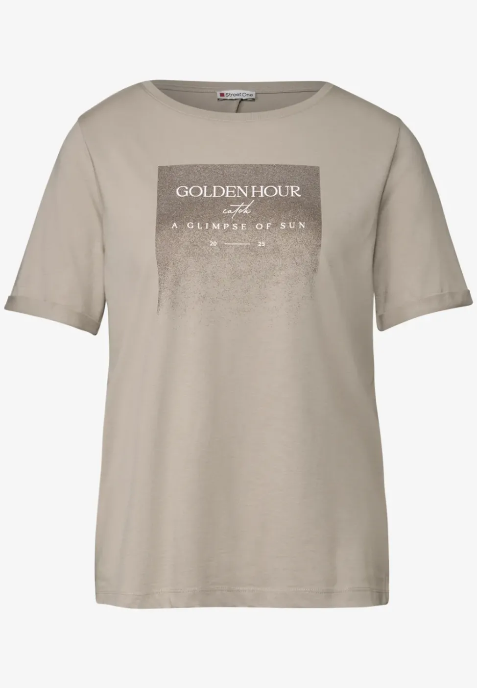 T-shirt avec imprimé chatoyant