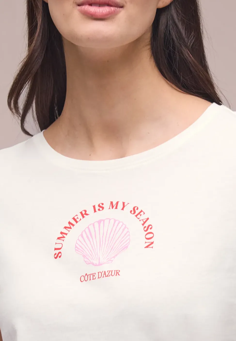 T-shirt avec imprimé coquillage