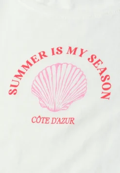 T-shirt avec imprimé coquillage