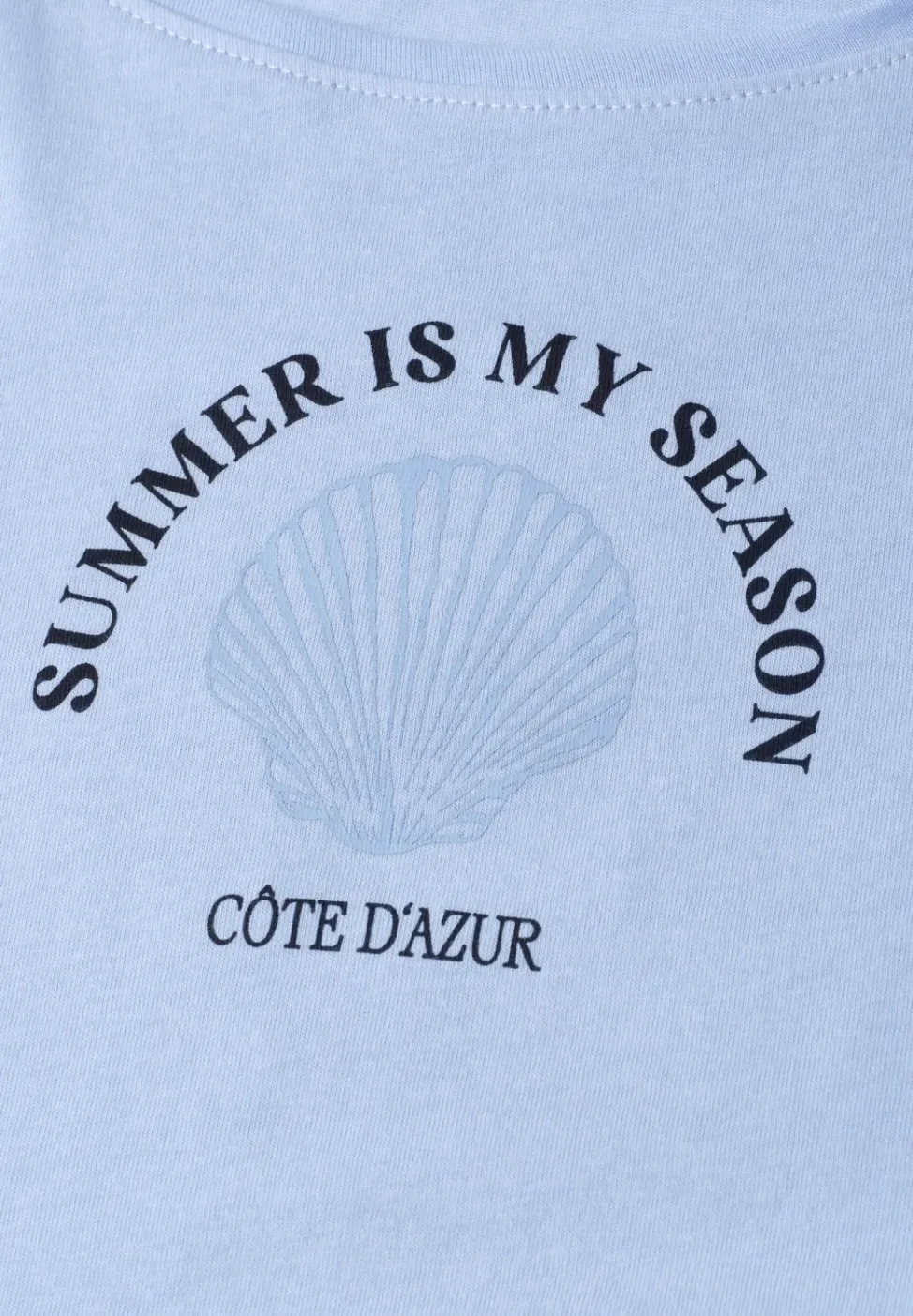 T-shirt avec imprimé coquillage