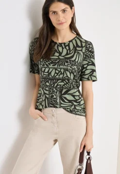 T-shirt avec imprimé patchwork