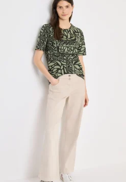 T-shirt avec imprimé patchwork