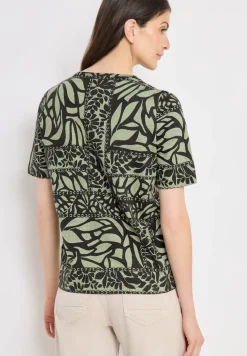 T-shirt avec imprimé patchwork