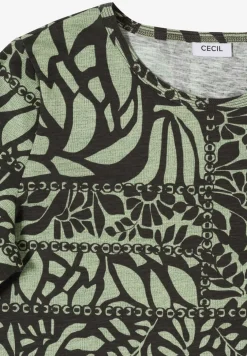 T-shirt avec imprimé patchwork