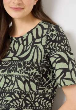 T-shirt avec imprimé patchwork