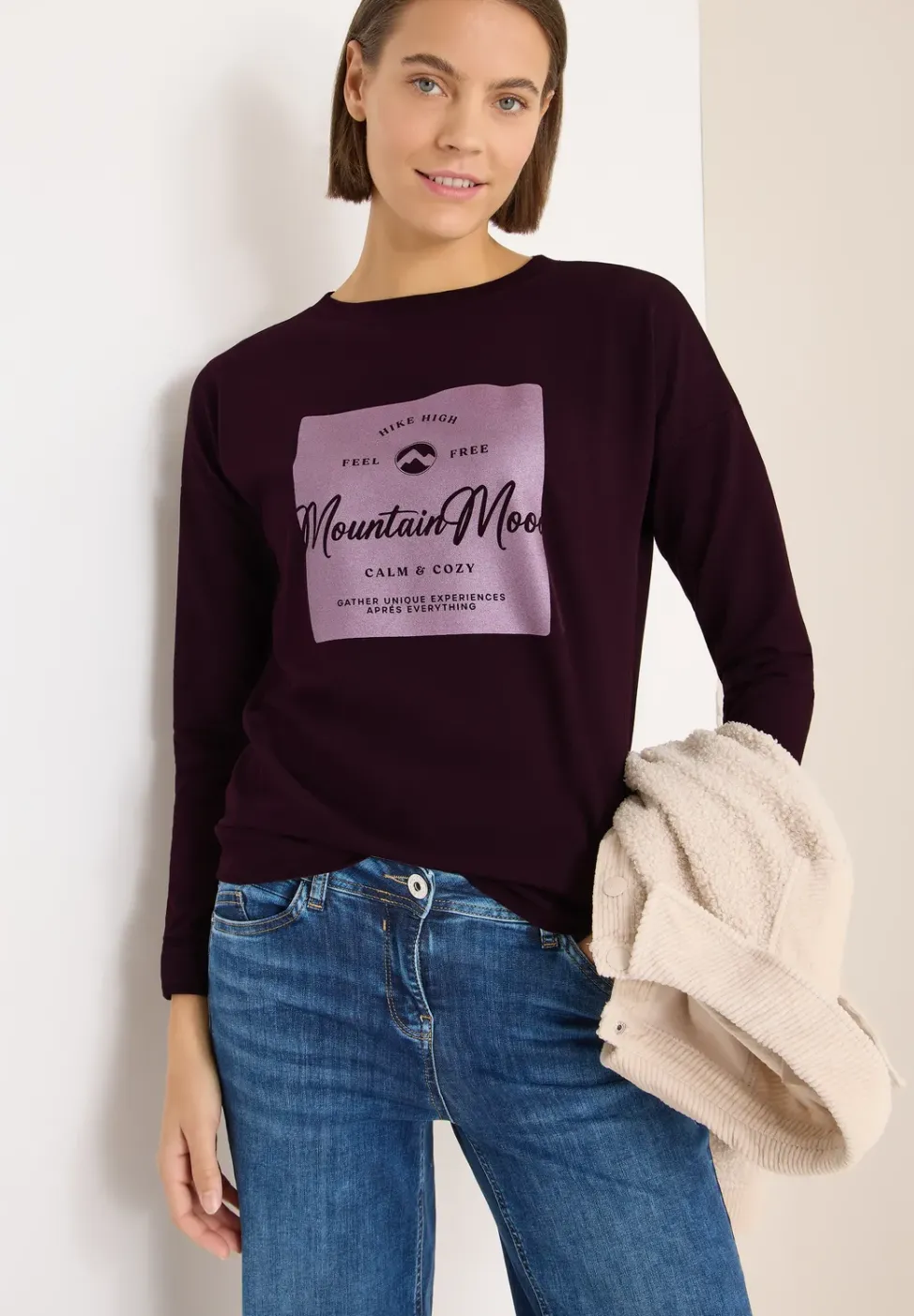 T-shirt avec imprimé satin