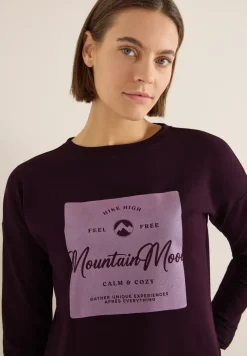 T-shirt avec imprimé satin