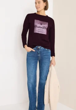 T-shirt avec imprimé satin