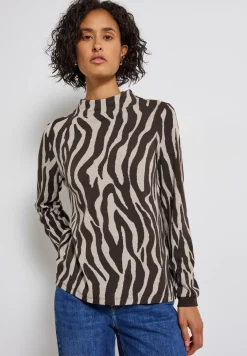 T-shirt avec imprimé zèbre