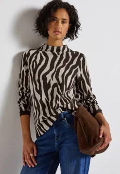 T-shirt avec imprimé zèbre
