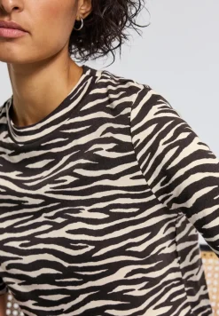 T-shirt avec imprimé zèbre