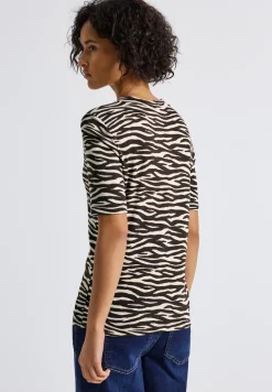 T-shirt avec imprimé zèbre
