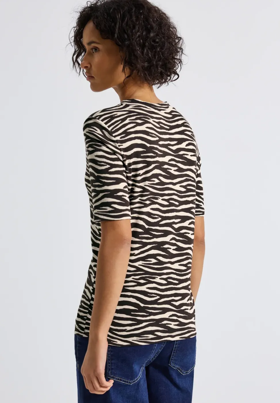 T-shirt avec imprimé zèbre