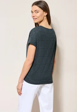 T-shirt avec motif ajouré