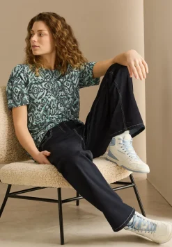 T-shirt avec motif ornemental