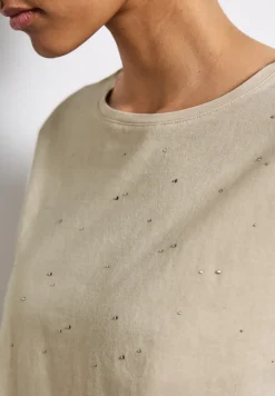 T-shirt avec pierres décoratives