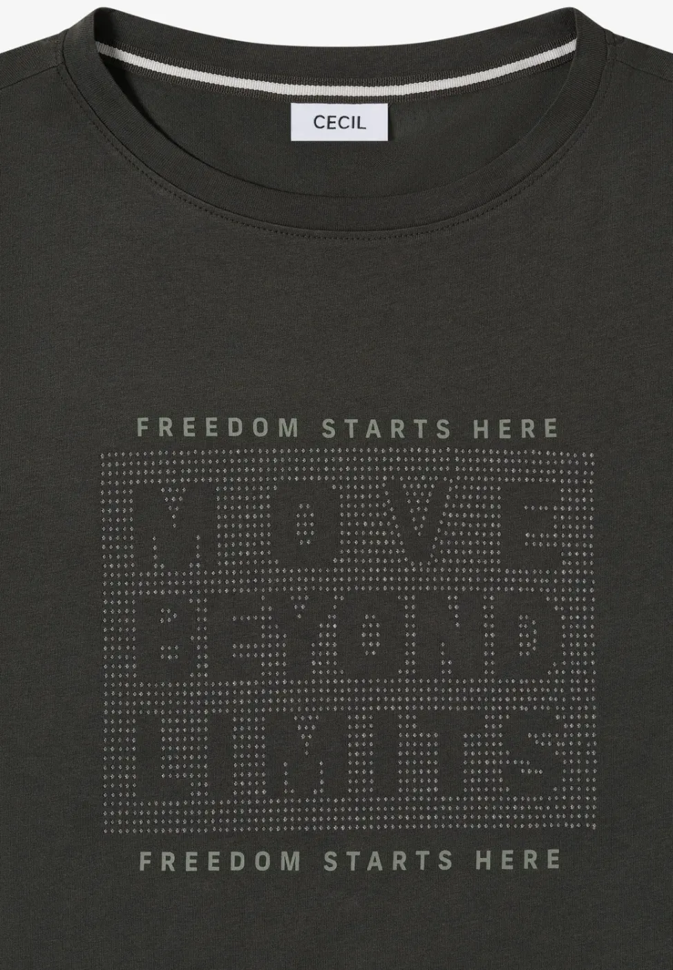 T-shirt avec pierres précieuses
