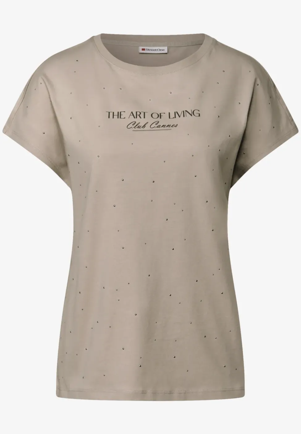 T-shirt avec pierres précieuses