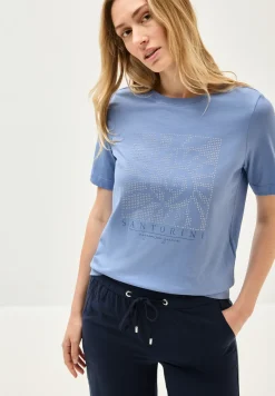 T-shirt avec pierres précieuses