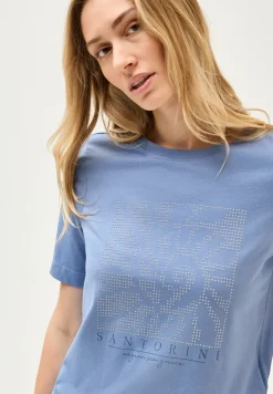 T-shirt avec pierres précieuses