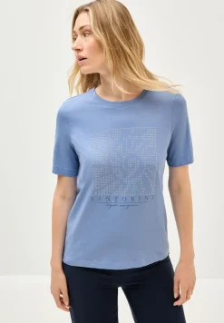 T-shirt avec pierres précieuses