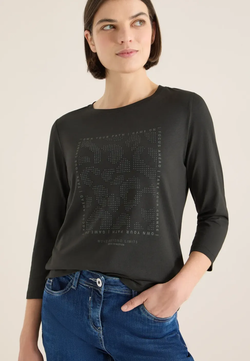 T-shirt avec pierres précieuses