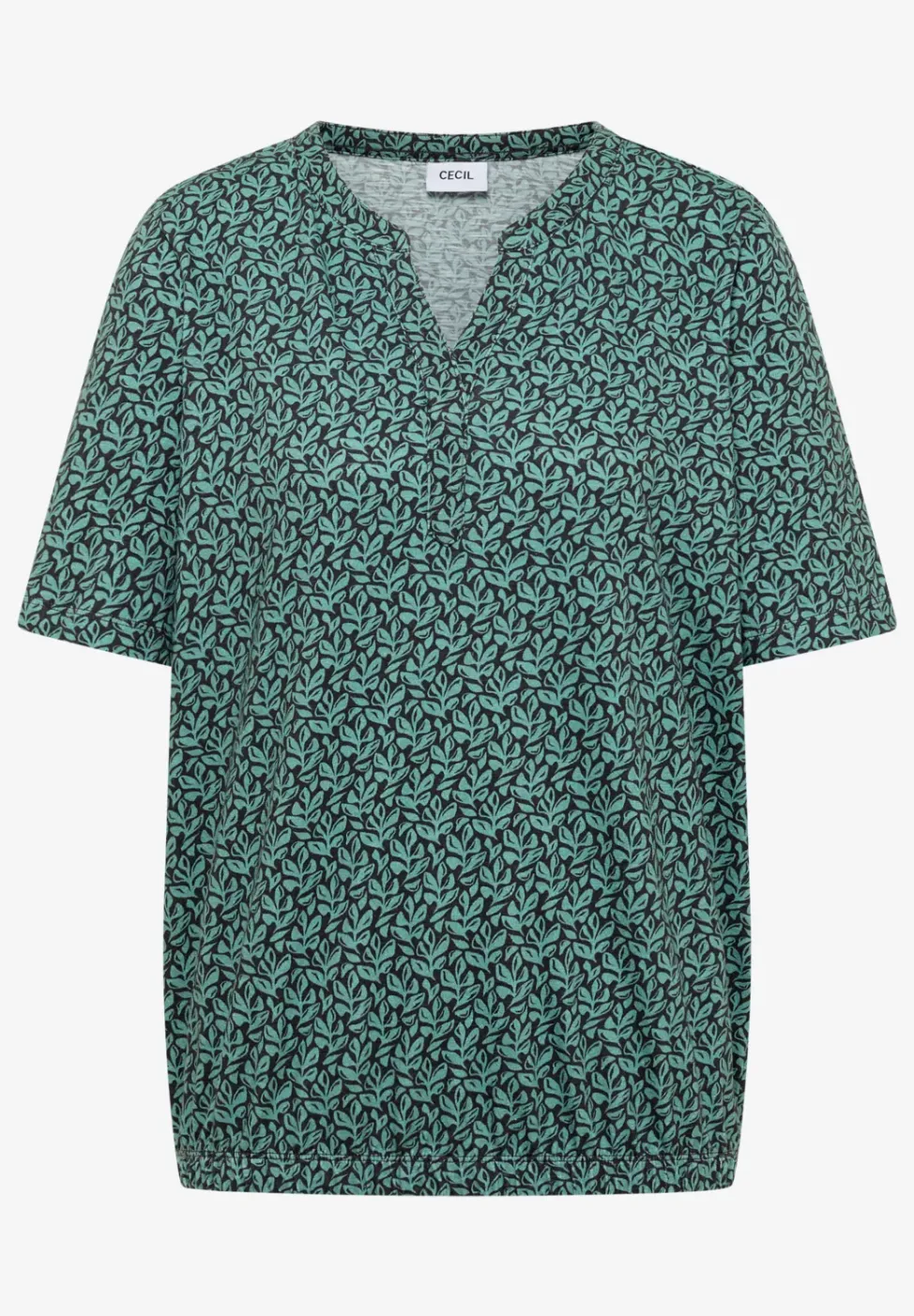 T-shirt avec split neck et imprimé
