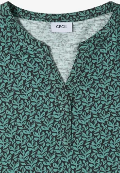 T-shirt avec split neck et imprimé