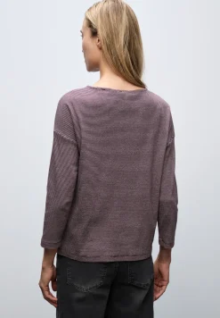 T-shirt avec structure côtelée