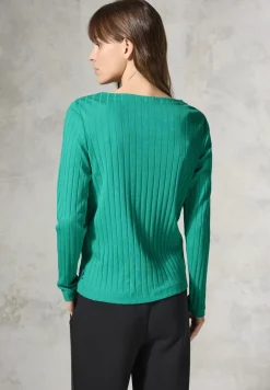 T-shirt avec structure côtelée