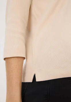 T-shirt avec structure côtelée