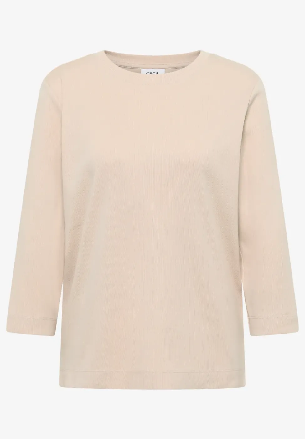 T-shirt avec structure côtelée