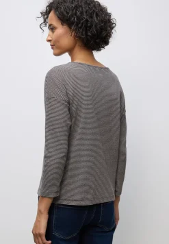 T-shirt avec structure côtelée