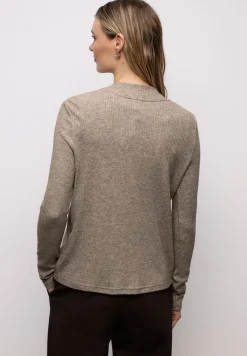 T-shirt avec structure côtelée