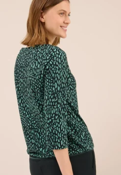 T-shirt avec structure côtelée