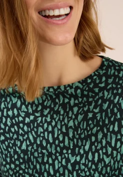 T-shirt avec structure côtelée