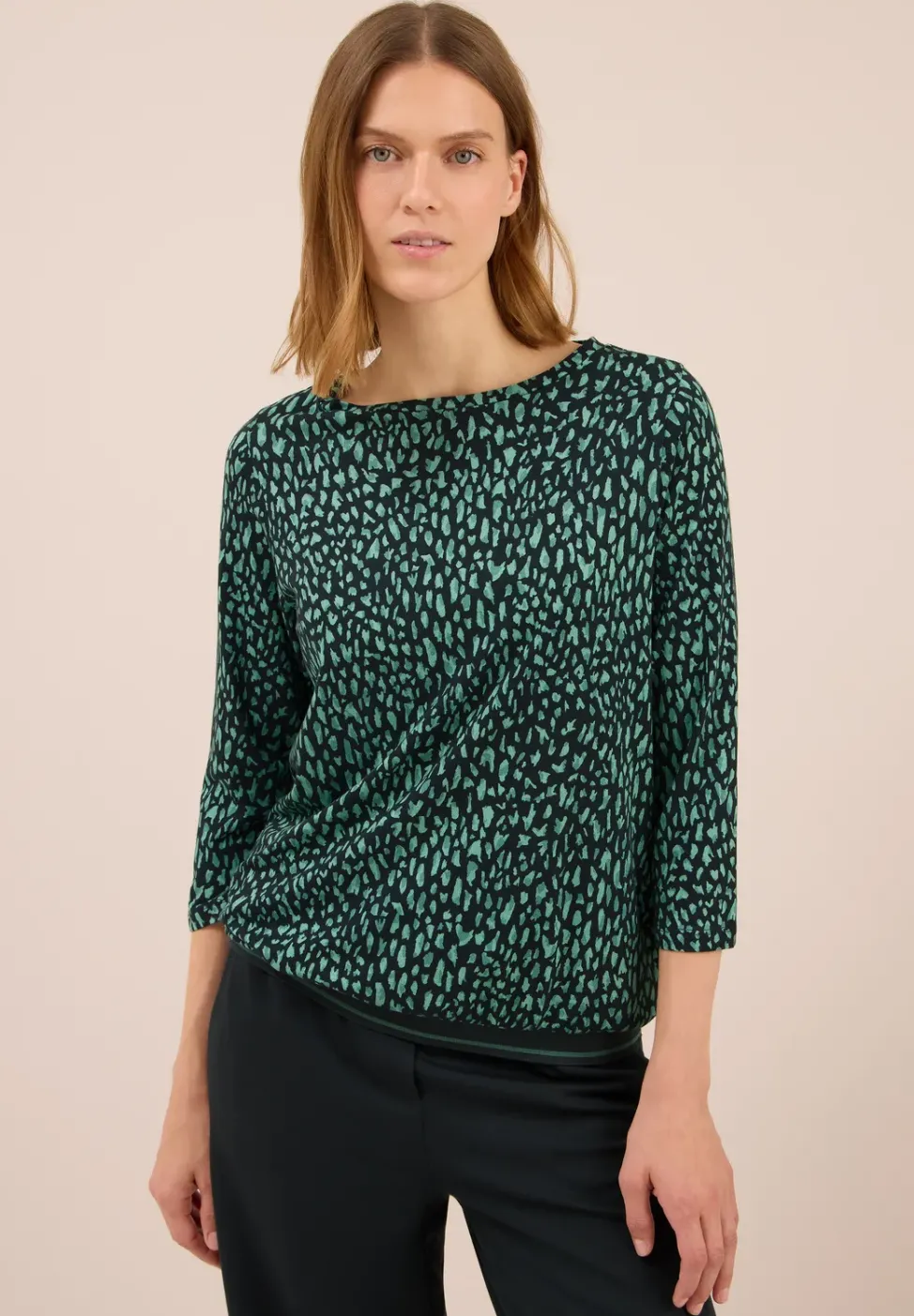 T-shirt avec structure côtelée